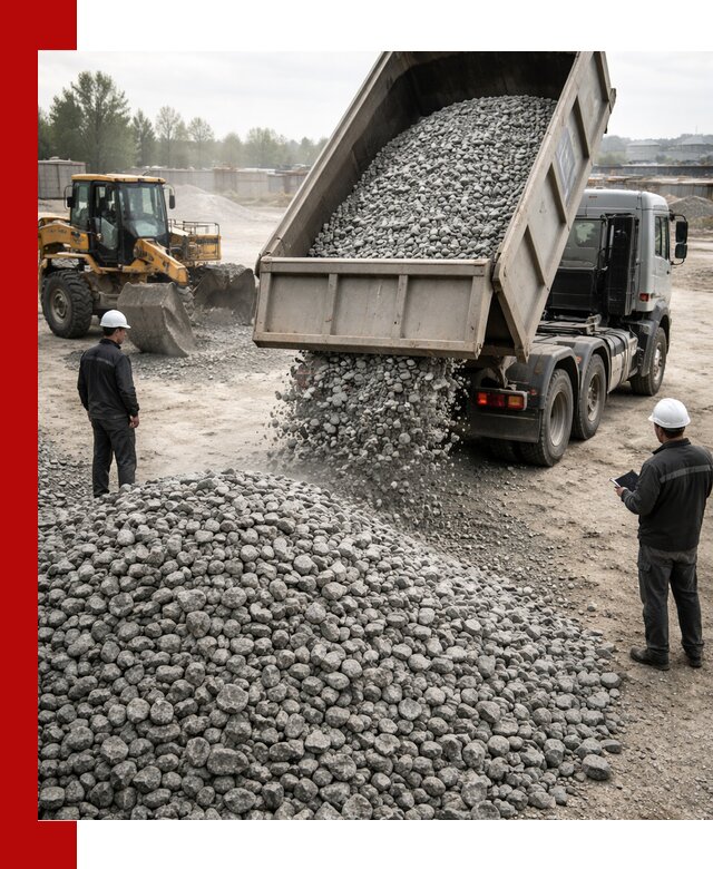 Доставка гранитного щебня фракции 20-40 в Саянске