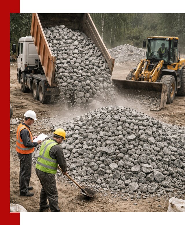 Гранитный щебень фракция 70-150 доставка в Саянске