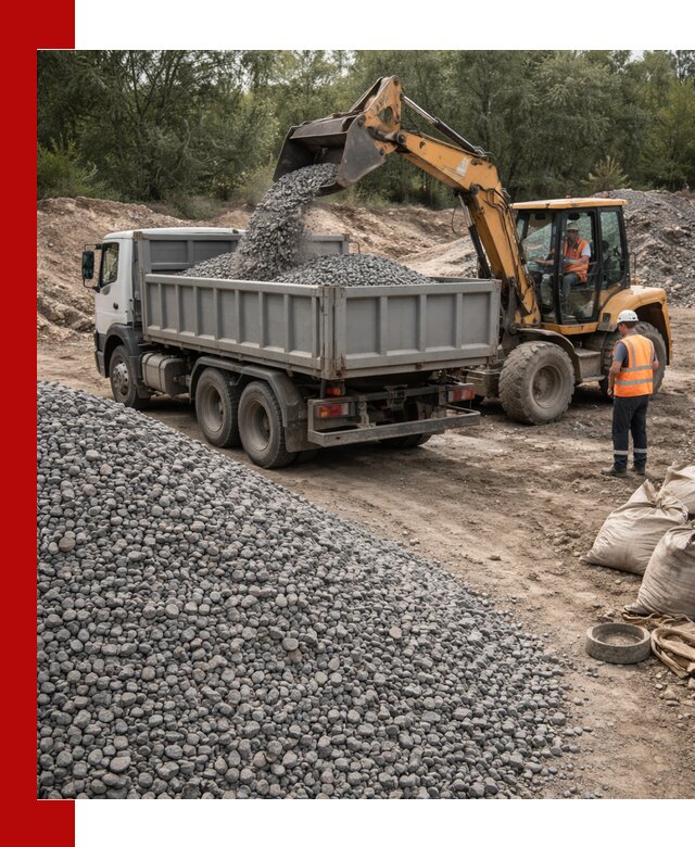 Доставка гравийного щебня в Саянске оптом и в розницу