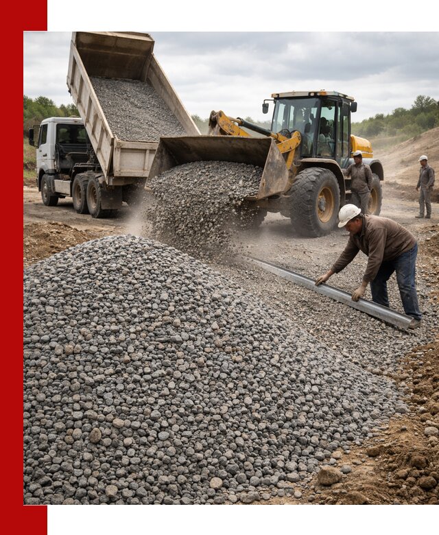 Гравийный щебень фракция 5-20 с доставкой в Саянске