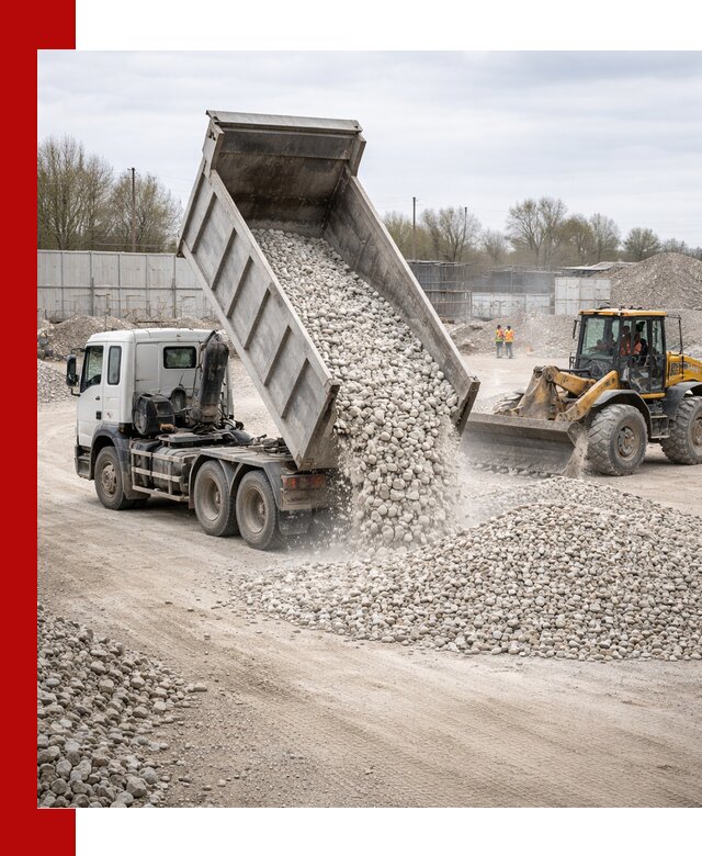 Доставка и продажа известнякового щебня в Саянске