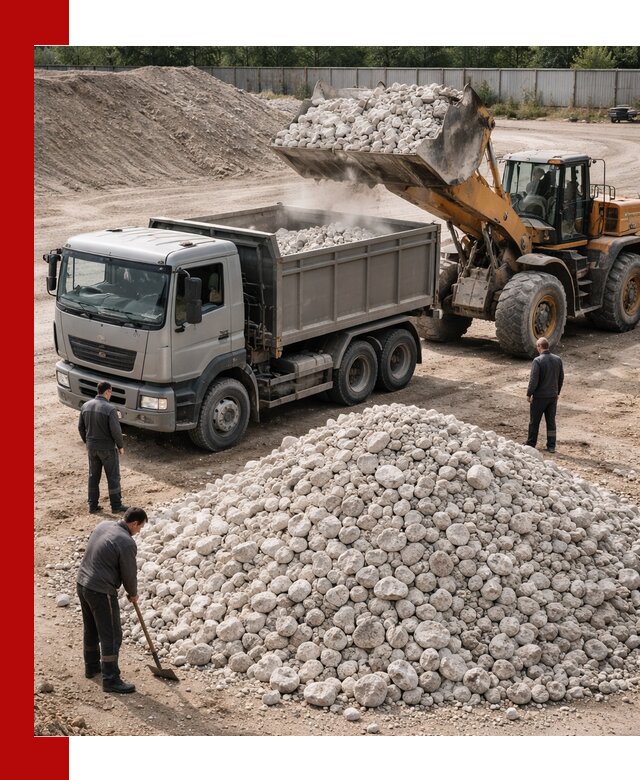 Известняковый щебень фракция 70–150 с доставкой в Саянске