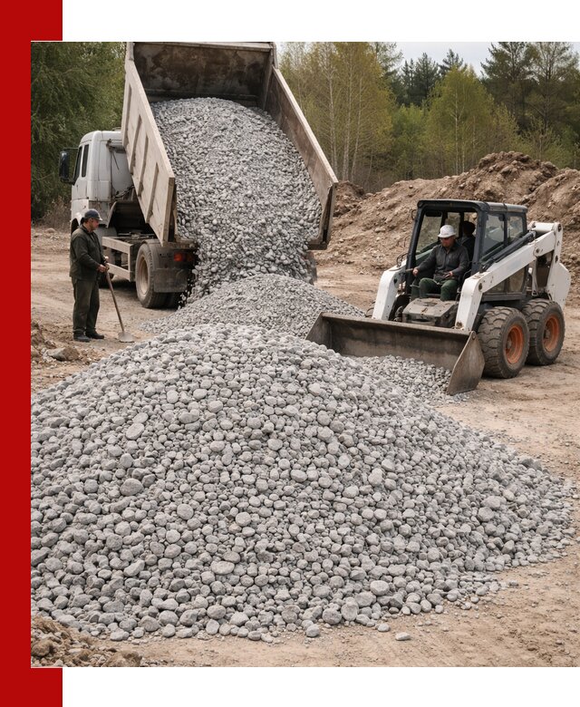 Доставка доломитового щебня в Саянске напрямую от карьера