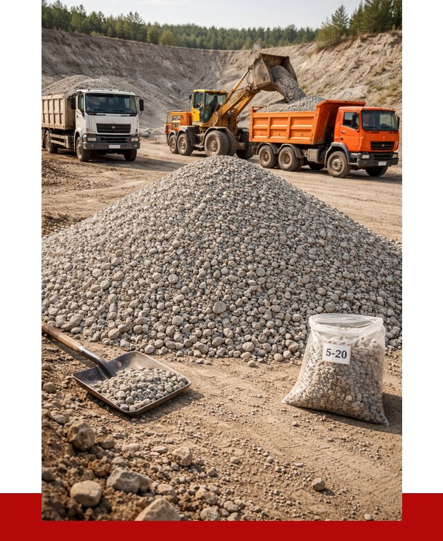 Доломитовый щебень фр. 5-20 в Саянске от 4273 р. | ПРОНЕРУДСск