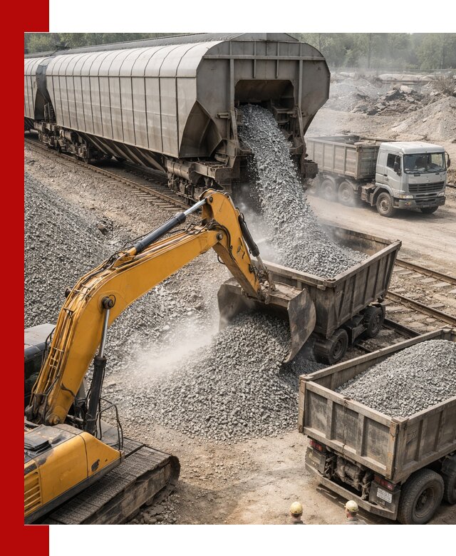 Доставка железнодорожного щебня в Саянске крупными партиями быстрого отгруза