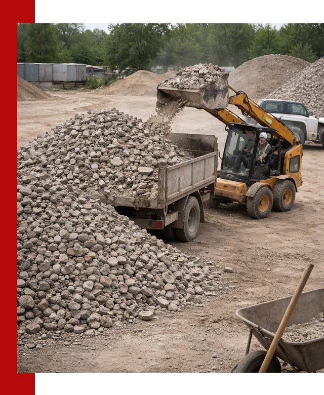Доставка вторичного щебня в Саянске для строительных работ