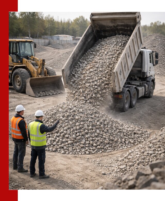 Вторичный щебень фракция 40–70 доставка в Саянске