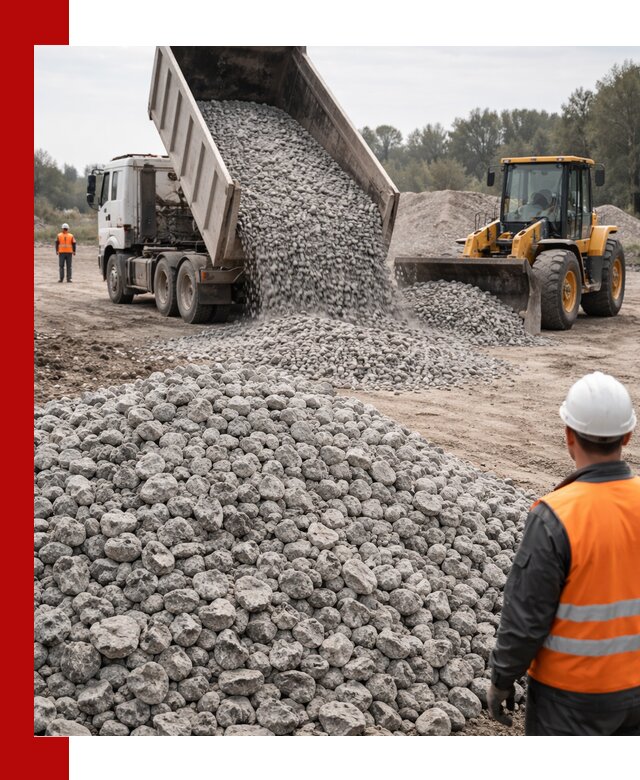 Доставка бетонного щебня фракции 20-40 в Саянске