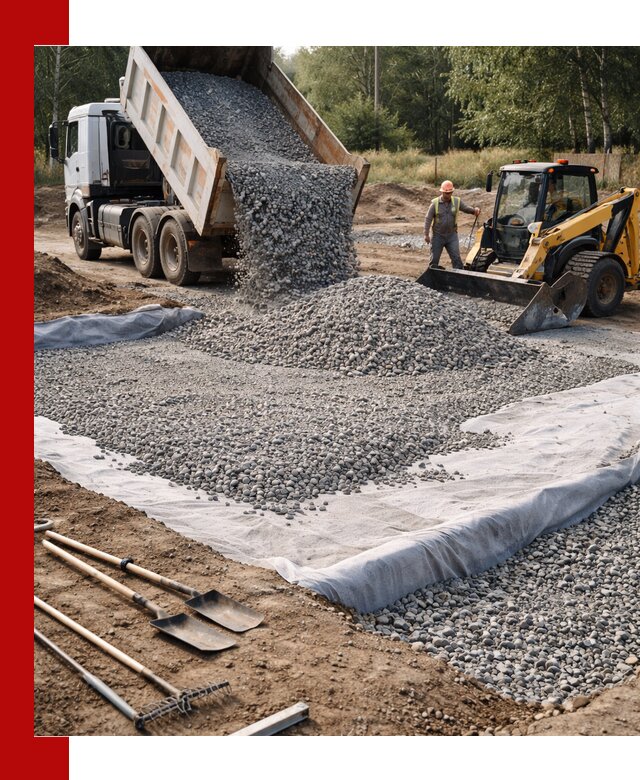 Щебень для фундамента с доставкой в Саянске