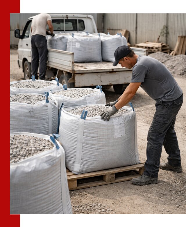 Доставка щебня в мешках по выгодным ценам в Саянске
