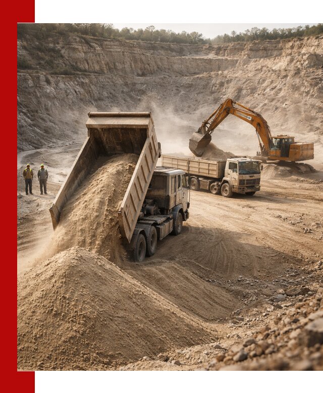 Карьерный песок навалом с доставкой в Саянске