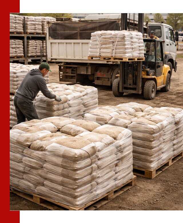 Карьерный песок в мешках с доставкой в Саянске