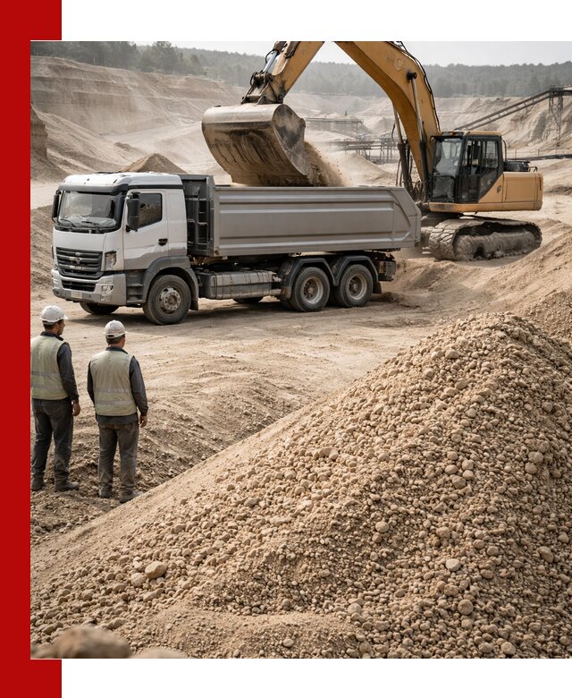 Карьерный крупнозернистый песок с доставкой в Саянске