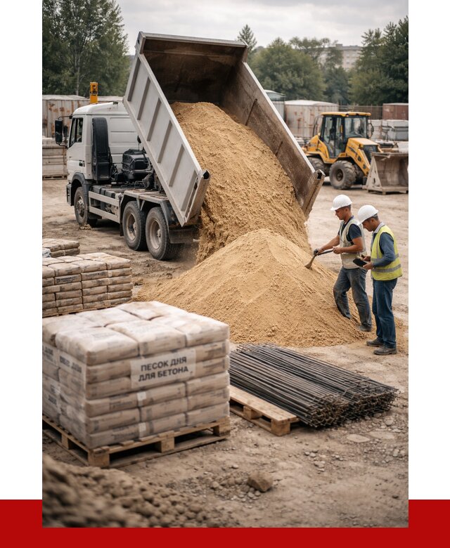 Песок для бетона в Саянске от 2544 р. с доставкой, ПРОНЕРУДСск