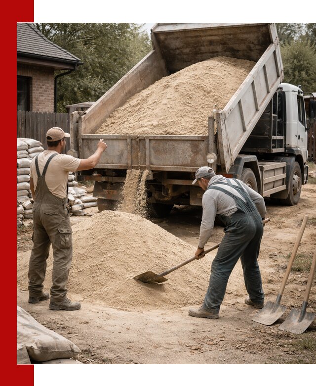 Песок для штукатурки с доставкой в Саянске качественный и чистый