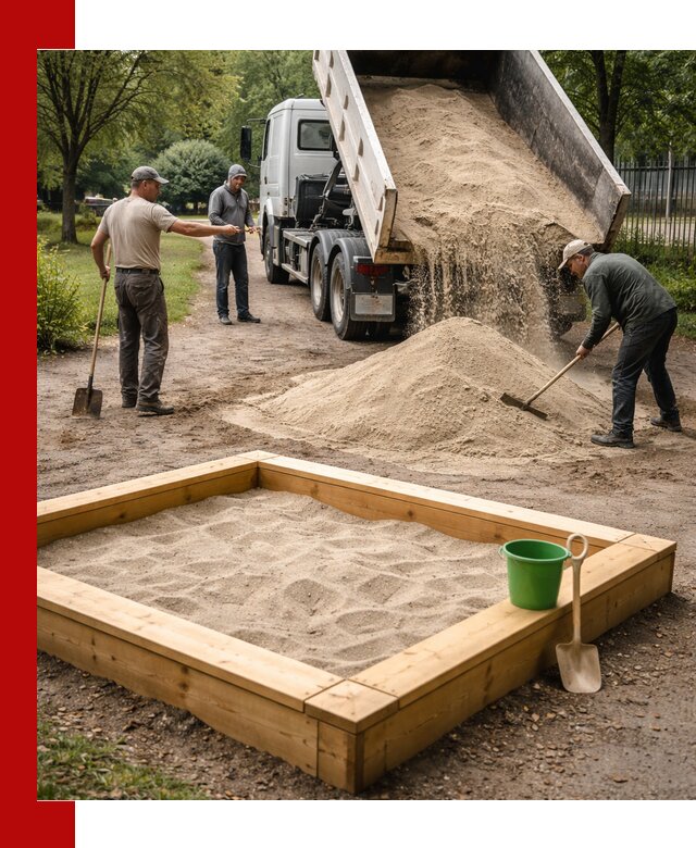 Песок для песочницы с доставкой в Саянске недорого и чистый