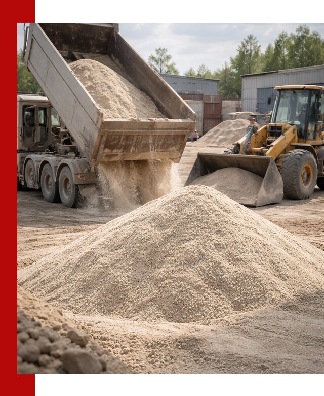 Кварцевый песок с доставкой в Саянске для строительных работ