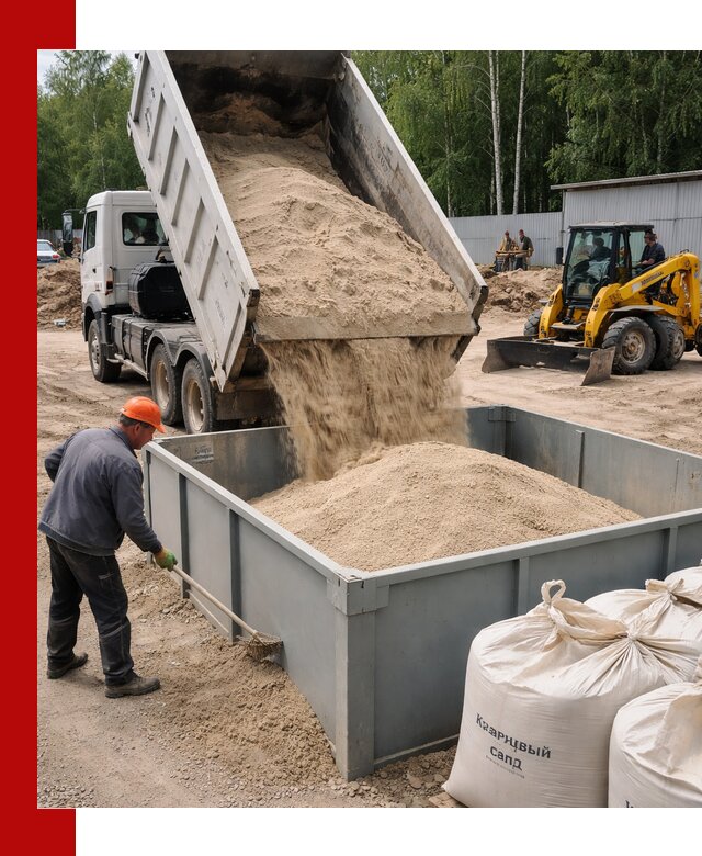 Кварцевый песок для фильтра в Саянске — доставка и качество