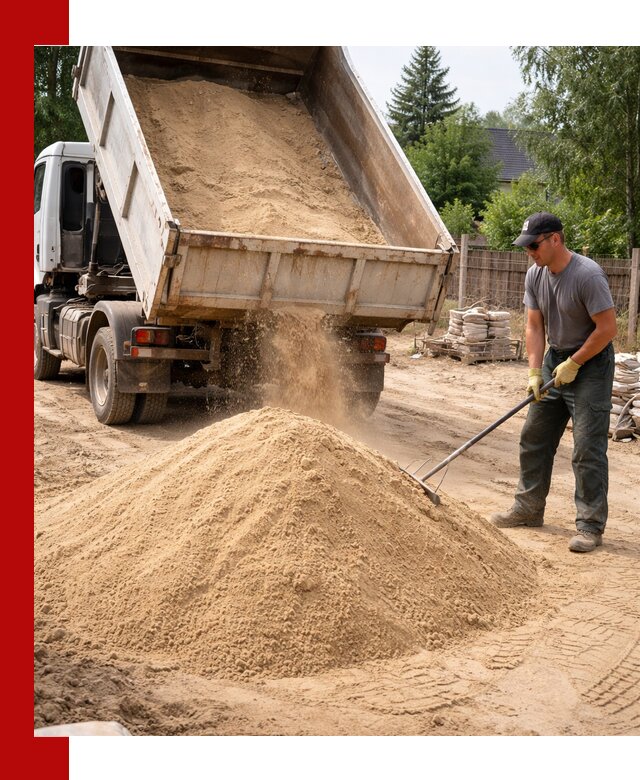 Доставка сухого песка самосвалами в Саянске