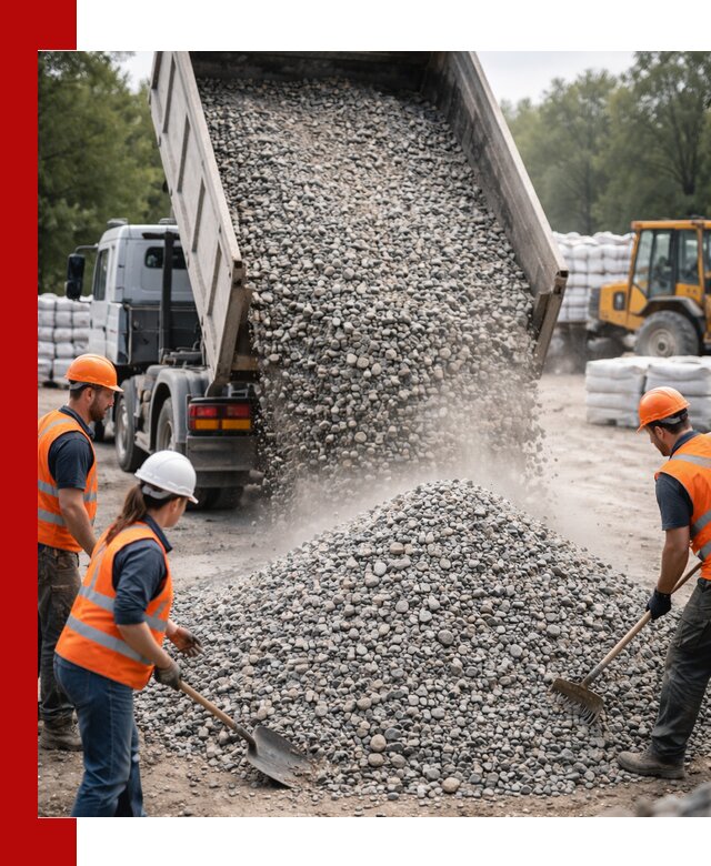 Доставка гравия и камня в Саянске оптом и в розницу