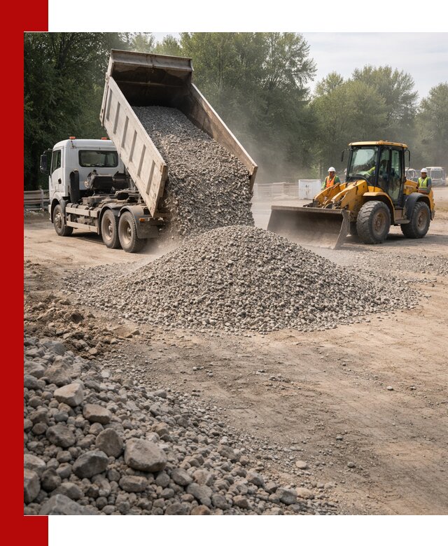 Гравий фракция 5–20 доставка в Саянске оптом и в розницу