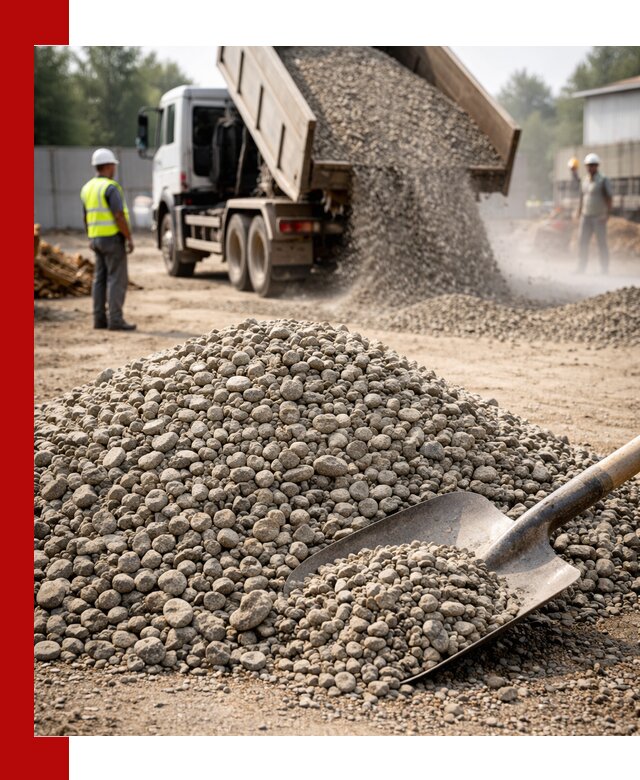 Доставка гравия фракции 20-40 в Саянске с самосвалами