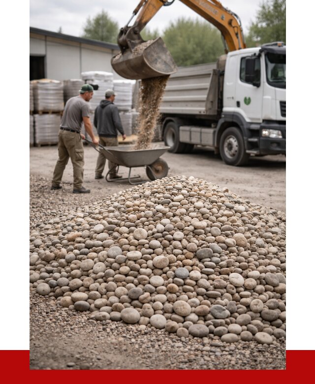 Галька декоративная в Саянске от 3256 р. за куб | ПРОНЕРУДСск