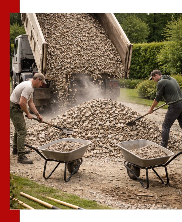 Доставка и продажа декоративной гальки в Саянске