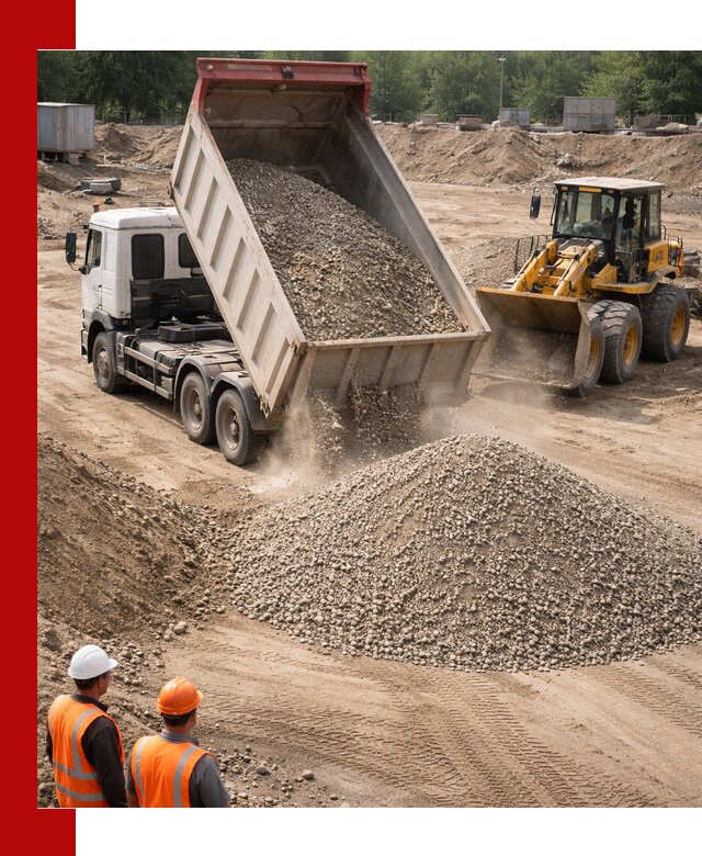 Щебень с песком (ЩГПС С2) с доставкой в Саянске