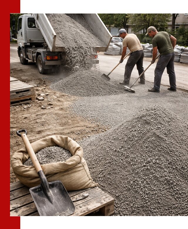 Отсев для тротуарной плитки в Саянске — доставка и укладка