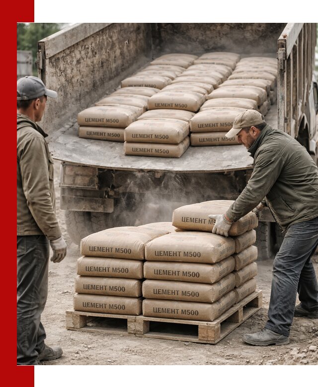 Цемент М500 с доставкой самосвалом в Саянске