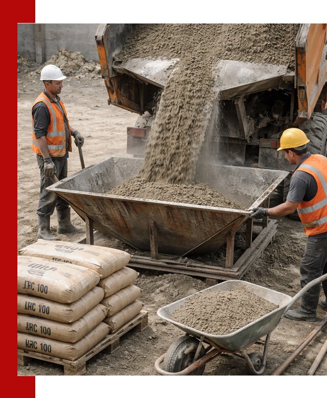 Доставка цементно-песчаной смеси М100 в Саянске