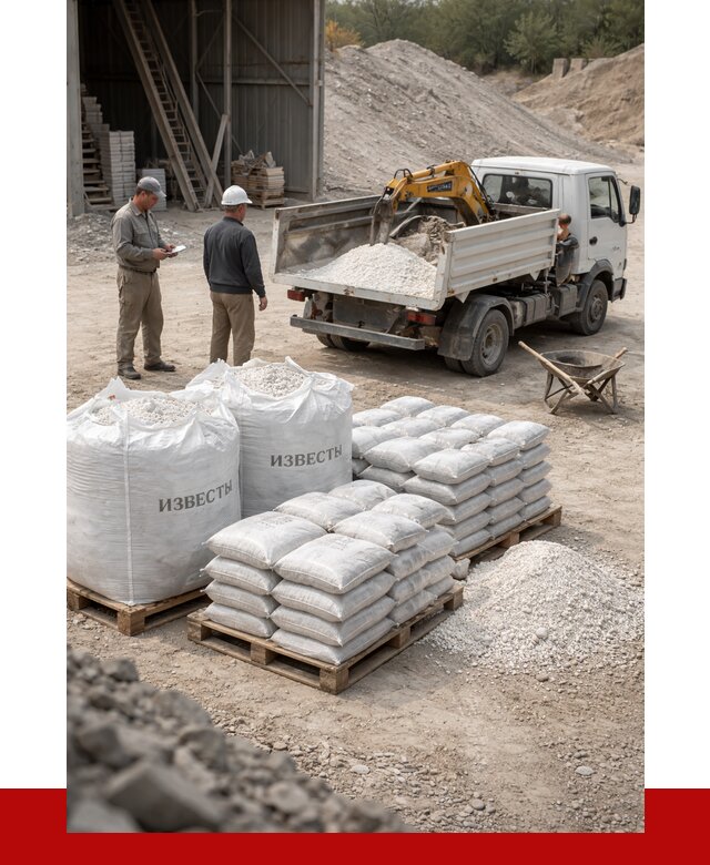 Известь строительная в Саянске с доставкой от 4273 р. | ПРОНЕРУДСск