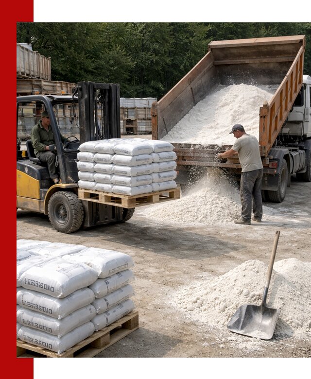 Доставка строительной извести оптом и в розницу в Саянске