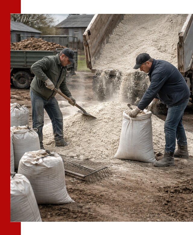 Доставка извести пушонки в Саянске оптом и мелким оптом