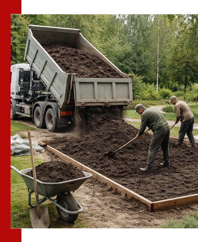 Доставка грунта для озеленения и благоустройства в Саянске