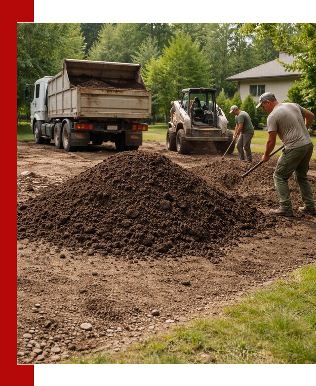 Доставка и укладка грунта для газона в Саянске
