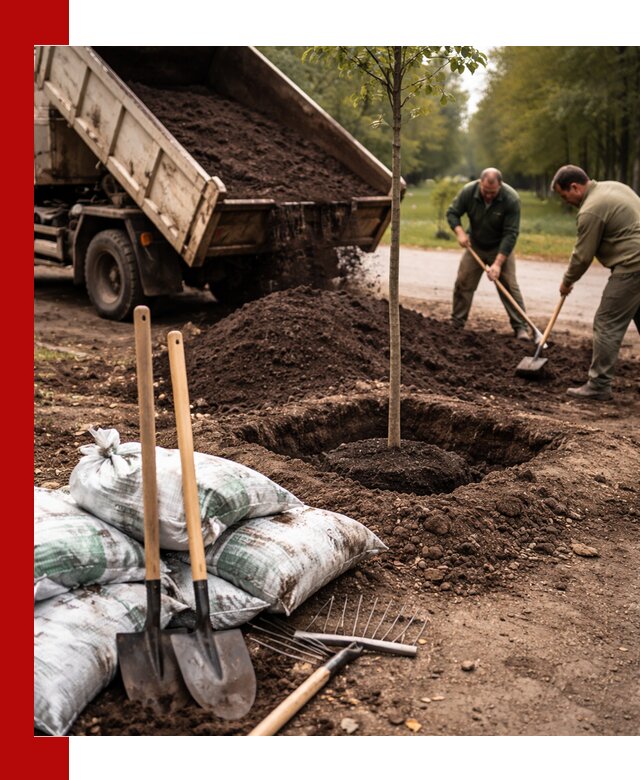 Грунт для посадки деревьев в Саянске — доставка и подготовка почвы