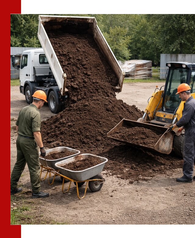 Доставка торфо-земляной смеси в Саянске для огорода и ландшафта