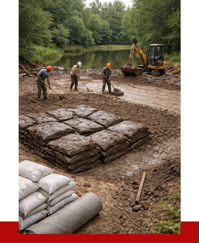 Купить глину для пруда в Саянске от 4578 р. с доставкой | ПРОНЕРУДСск