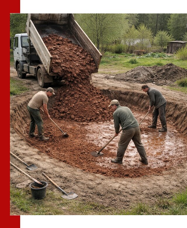 Купить качественную глину для пруда в Саянске