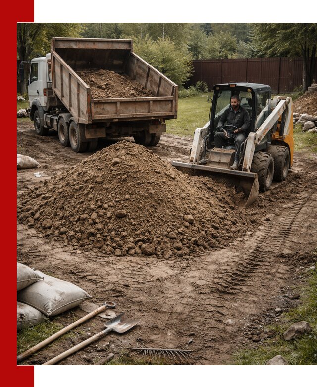 Суглинок для планировки участков в Саянске с доставкой и выгрузкой