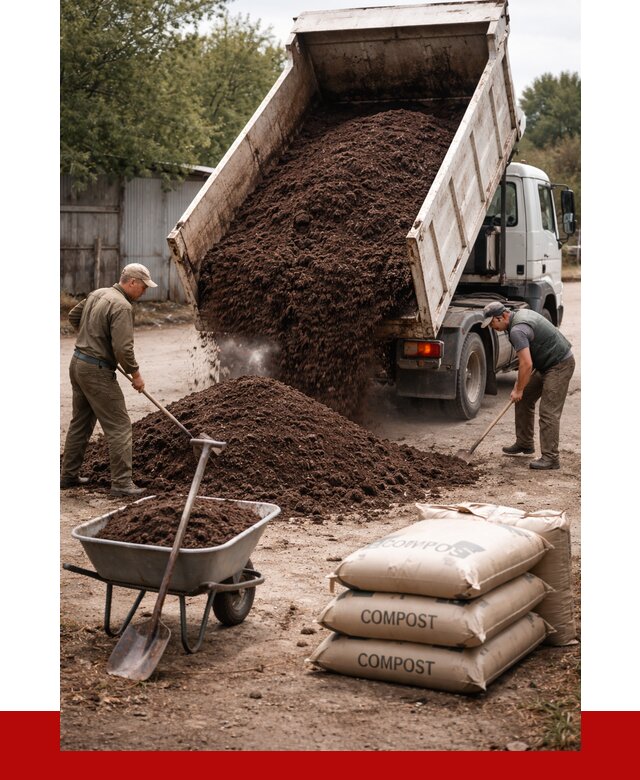 Купить компост в Саянске от 4273 р. за куб с доставкой | ПРОНЕРУДСск