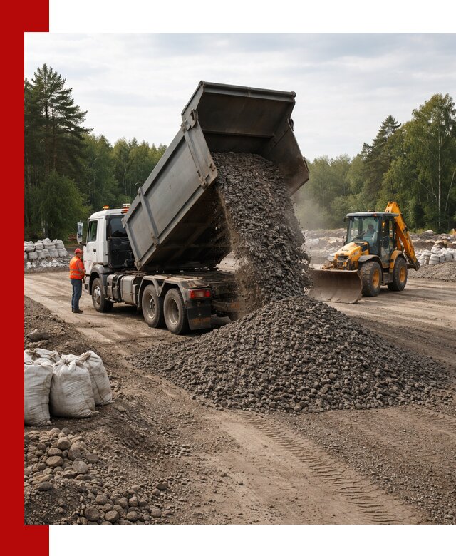 Доставка дробленого асфальта в Саянске для дорожных работ