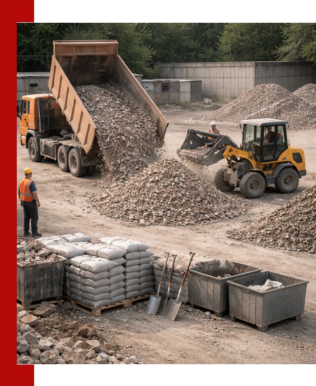 Вторичные материалы для отсыпки в Саянске — поставка и доставка