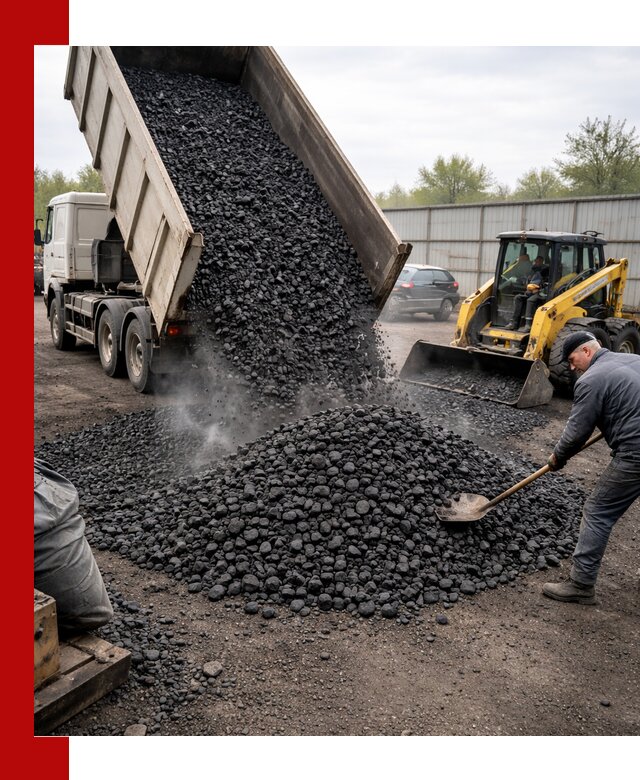 Доставка угля орех в Саянске оптом и в розницу