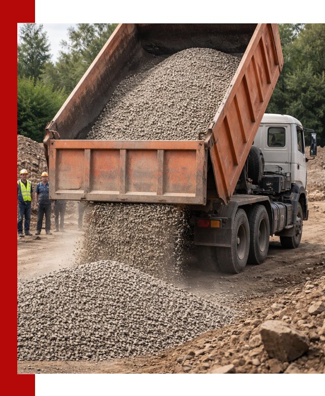 Доставка сыпучих материалов самосвалом в Саянске быстро и надежно