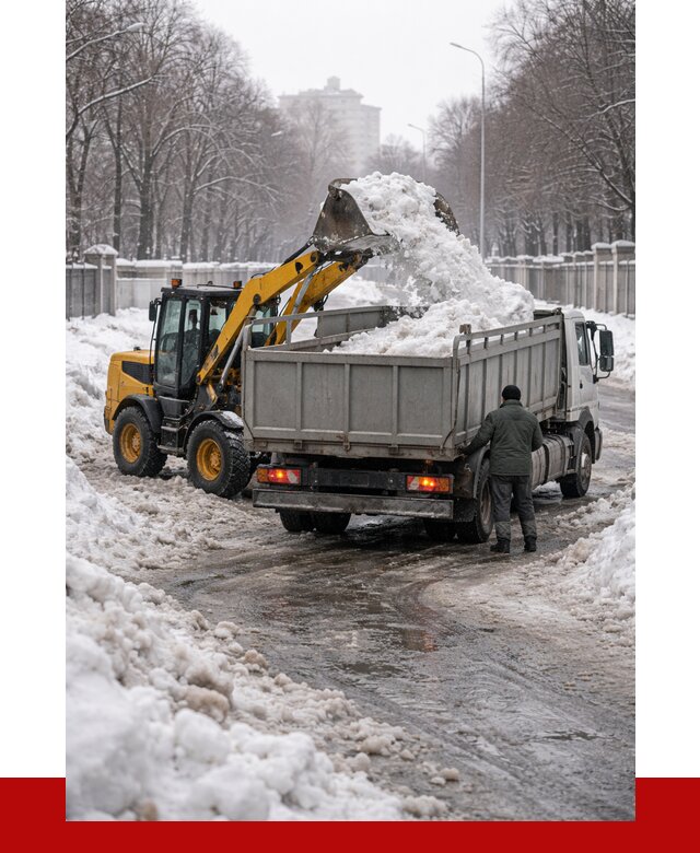 Вывоз снега с погрузкой в Саянске от 3561 р. ПРОНЕРУДСск
