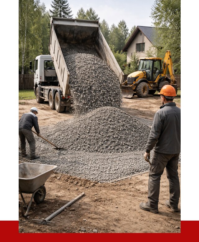 Отсыпка участка щебнем в Саянске от 6613 р. ПРОНЕРУДСск