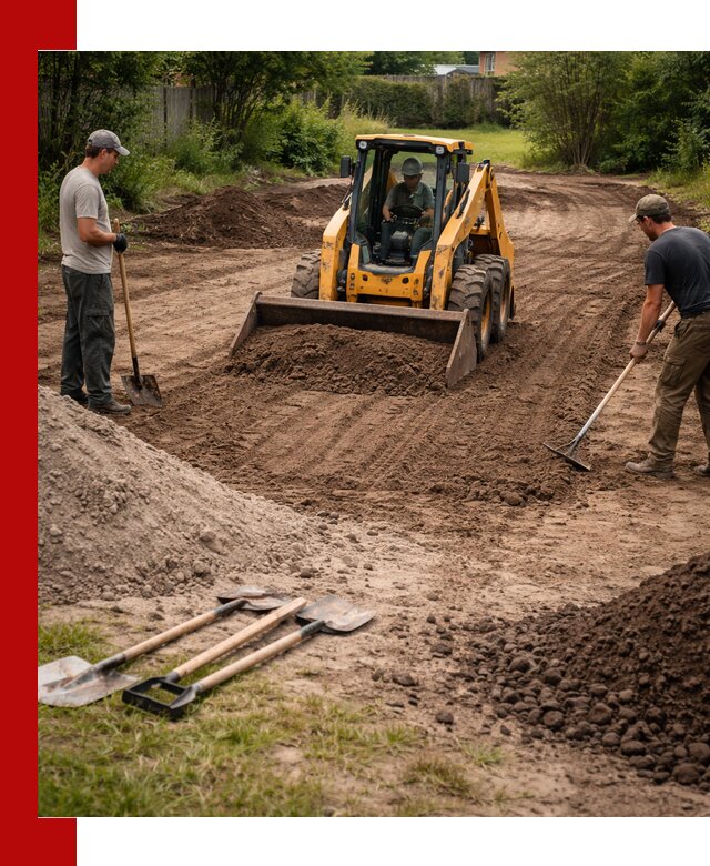 Планировка участка грунтом с вывозом и доставкой в Саянске
